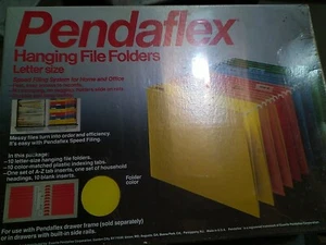 Carpetas colgantes de lima Pendaflex tamaño nuevo de lote antiguo caja sellada de 10 AMARILLO T2 - Imagen 1 de 1