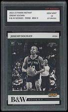 ✨2022-23 Jeremy Sochan Panini Instant 1st Graded 10 Black/White NBA Rookies Card