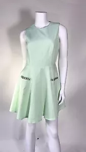 NWOT French Connection Woman Skater Dress SZ 6 Color:mint Lurex / Crystals - Picture 1 of 11