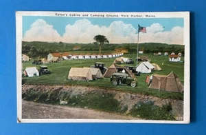 Postcard York Harbor Maine Eaton’s Cabins And Camping Grounds - Picture 1 of 2