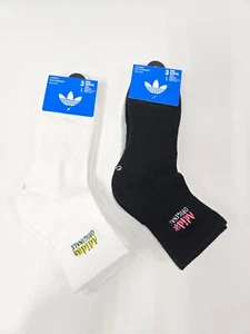 Paquete de 3 calcetines de compresión Adidas acolchados para el arco cuarto alto talla grande nuevos con etiquetas - Imagen 1 de 6