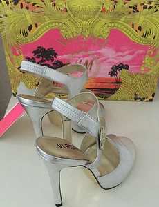Versace for H&M Schuhe High Heels Silver EUR 37 38 39 40 US 6 7 8 9 UK 4 5 6 7 - Bild 1 von 3