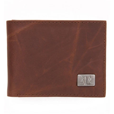 Texas A&M Aggies Wallet Bifold Leather Wallet Cover