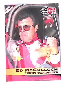 1992 Pro Set NHRA and Winston Drag Racing Card #63 Ed McCulloch