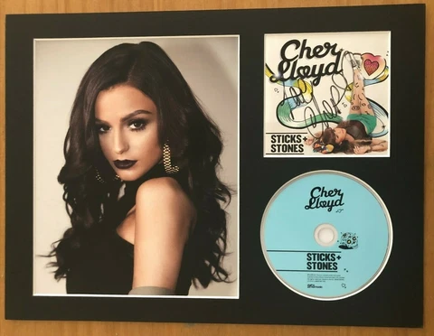 Cher Lloyd   **HAND SIGNED**  12x16 mounted display  ~ AUTOGRAPHED Cover