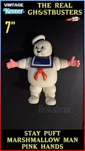 Vintage Kenner 7" Stay Puft Marshmallow Man (Pink Hands) The Real Ghostbusters - Picture 1 of 6