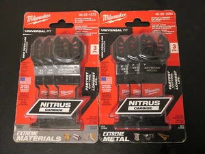 Milwaukee 49-25-1573 3pk Extreme Materials & 49-25-1563 3pk Extreme Metals NEW - Picture 1 of 6