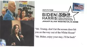 Joe Biden Inauguration Day Cover Dr. L's Cachet#107 Pictorial January 20 2021 - Picture 1 of 1