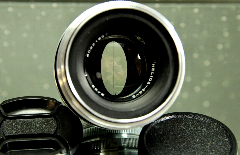 ANAMORPHIC HELIOS 44-2 2/58mm lens Cine mod - BOKEH FLARE 44-2 SILVER - Image 1 of 4