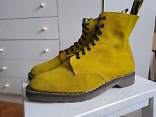 Vintage 80s Dr Martens 1460 YELLOW SUEDE Boots 45 46 UK11 US12 Made in England