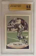 1990 90 Fleer Update #U40 Emmitt Smith BGS 9.5 x4 GEM Mint RC Rookie