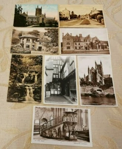 Lote de 8 postales antiguas - varios temas, Worcestershire, Inglaterra - Imagen 1 de 7