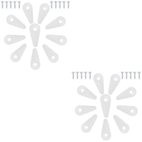 200 pcs Glass Door Retainer Clips Mirror Clips Glass Retainer