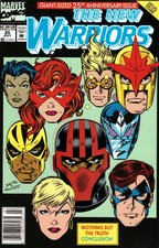 The New Warriors #25 Newsstand (1990-1996) Marvel Comics