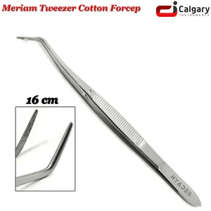 Surgical Dental Forceps Cotton Meriam Tweezers Tissue Cotton Dressing Plier 16cm - Bild 1 von 3