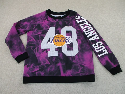 Los Angeles Lakers Sweater Adult Large Purple NBA Basketball Sweatshirt Mens A40 Cover