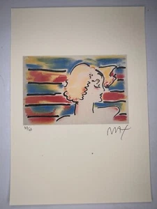PETER MAX COA Vintage Original Art Print Poster Lithograph Signed Limited  - Picture 1 of 3