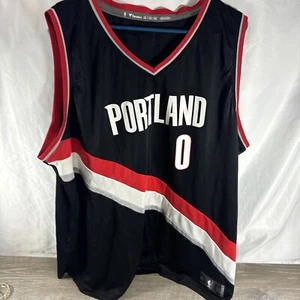 Portland Trail Blazers Damian Lillard Black Swingman Jersey Sz 3XL Fanatics - Picture 1 of 5