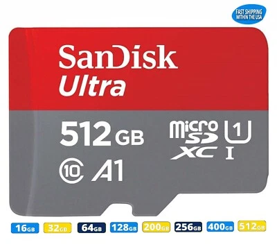 Sandisk Micro SD Card Ultra Memory Card 16GB 32GB 64GB 128GB 256GB Wholesale lot - Image 1 of 4