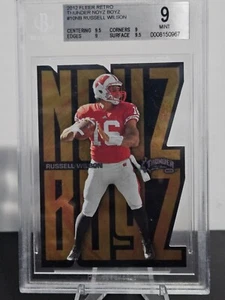 RUSSELL WILSON 2012 Fleer Retro Ultra Thunder Noyz Boyz Insert #10NB Rare BGS 9 - Picture 1 of 2