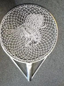 Kescher Edelstahl V2A Edelstahl Teichwirtschaft Fischzucht Neu stabil - Bild 1 von 1