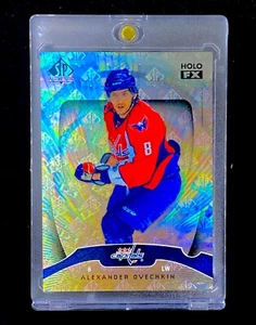 ALEX OVECHKIN SILVER LOGOFRACTOR RARE REFRACTOR Holo SP Logo Card - CAPITALS - Picture 1 of 5