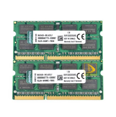 Kingston 2x 8GB 2RX8 PC3-10600 DDR3 1333Mhz PC10600 SODIMM Laptop Memory RAM $56 - Image 1 of 4