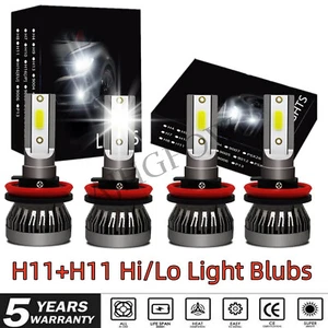 For Chevy Impala 2014-2016 LED Headlight H11&H11 Combo Super Bright White 4pcs - Picture 1 of 12