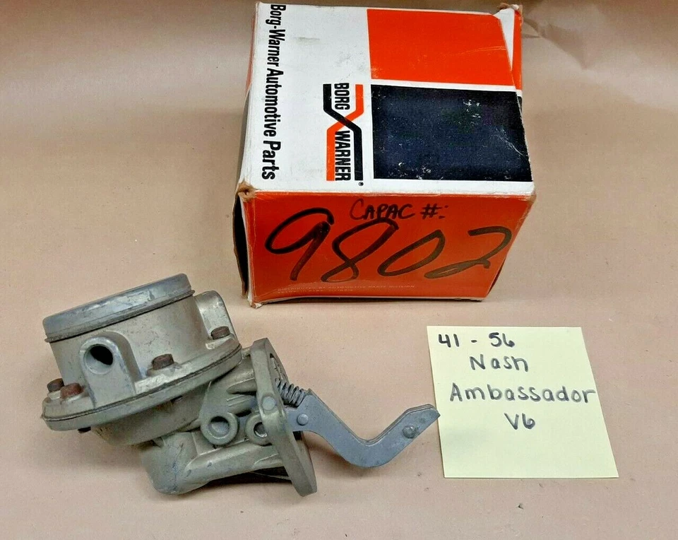 Nash Ambassador V6 1941-1956; bomba de combustible Capac reconstruida # 9802 Foto 1 de 1