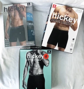 Men's Hickey Freeman Boxer Briefs 4 Pk Cotton Stretch Choose Colors Choose Size - Picture 1 of 19