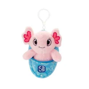 Swaddle Babies Plush Axolotl Keychain 4.5” - Soft Clip-On Stuffed Toy for Bags - Picture 1 of 1