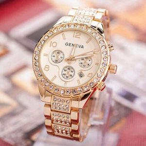 New Fashion Bracelet Wrist Watch for Woman Ladies Silver Rose Gold Luxury Gifts - Picture 1 of 11