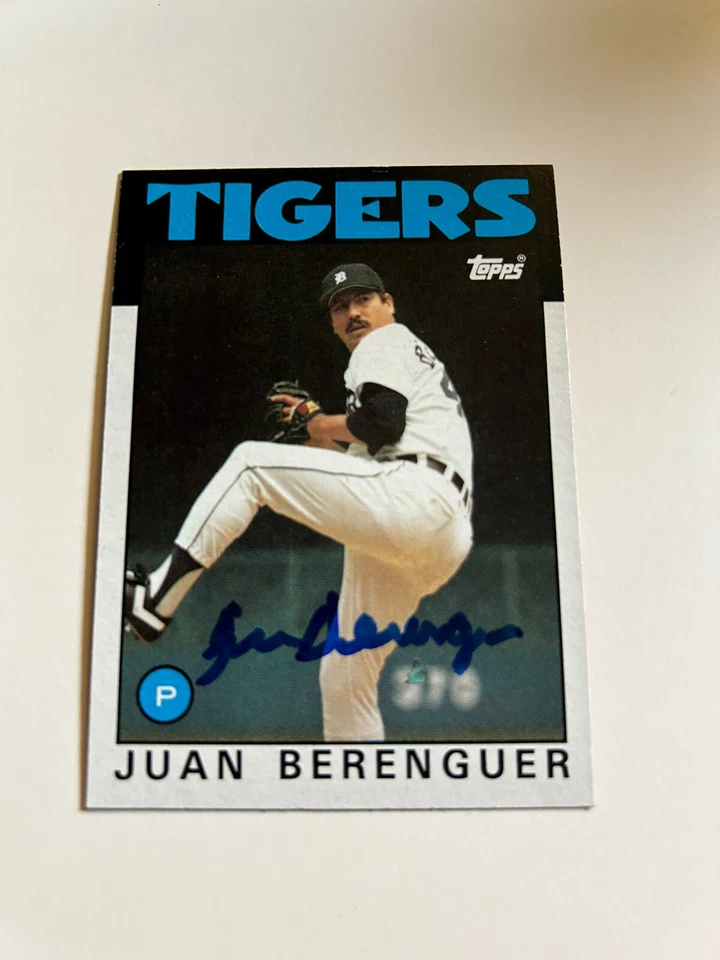 Juan Berenguer Signed 1986 Topps Detroit Tigers Card # 47 - Image 1 of 1