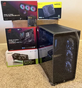 ASUS ROG STRIX Z790-F Wifi II 32GB DDR5 3TB NVME RTX 5070 ti 16GB Gaming PC - Picture 1 of 16