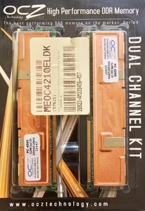 OCZ 1GB (512MB x 2) PC 4200 Dual Channel DDR Memory Kit OCZ5331024ELDC-K - Picture 1 of 2