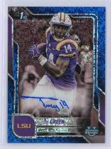 2025 Bowman University Chrome BCA-TDW Trey'dez Green Auto Blue Mini-Diamond /150 - Picture 1 of 2