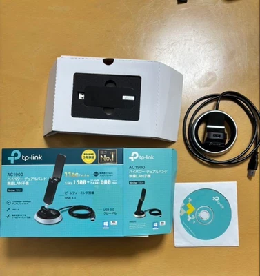 TP-Link AC1900 Wireless LAN Adapter Archer T9UH Black USB BeamformingDual-Band - Image 1 of 4