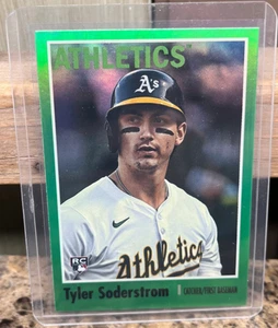 2024 Topps Archive Tyler Soderstrom Rookie Card RC #187 Green /99 - Bild 1 von 2