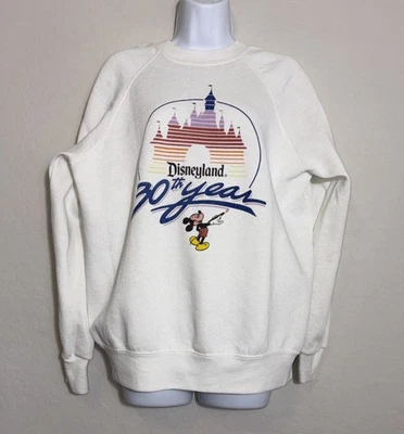 Vintage Disneyland 30th Year Anniversary Sweatshirt 80s Single Stitch Size XL - Image 1 of 4