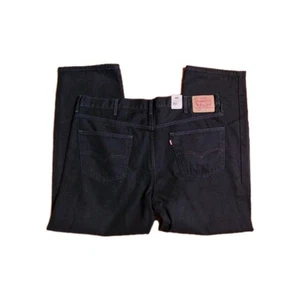 Jeans Levi 550 Relaxed Fit nero dritto nuovo con etichetta taglia 44 x 32 - Foto 1 di 2