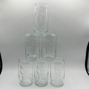 Juego de 6 vasos transparentes en forma de lata de Coca Cola - Imagen 1 de 9