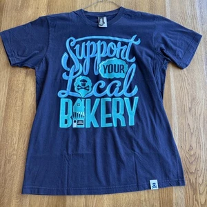 Johnny Cupcakes Support Your Local Bakery T-Shirt Size L - Picture 1 of 3