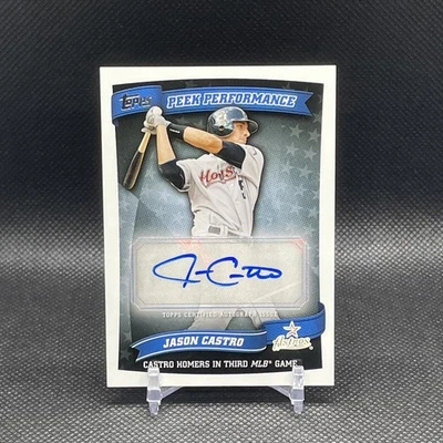 2010 Topps Update Peek Performance Rookie Auto Jason Castro #PPA-JCA Auto RC - Image 1 of 2