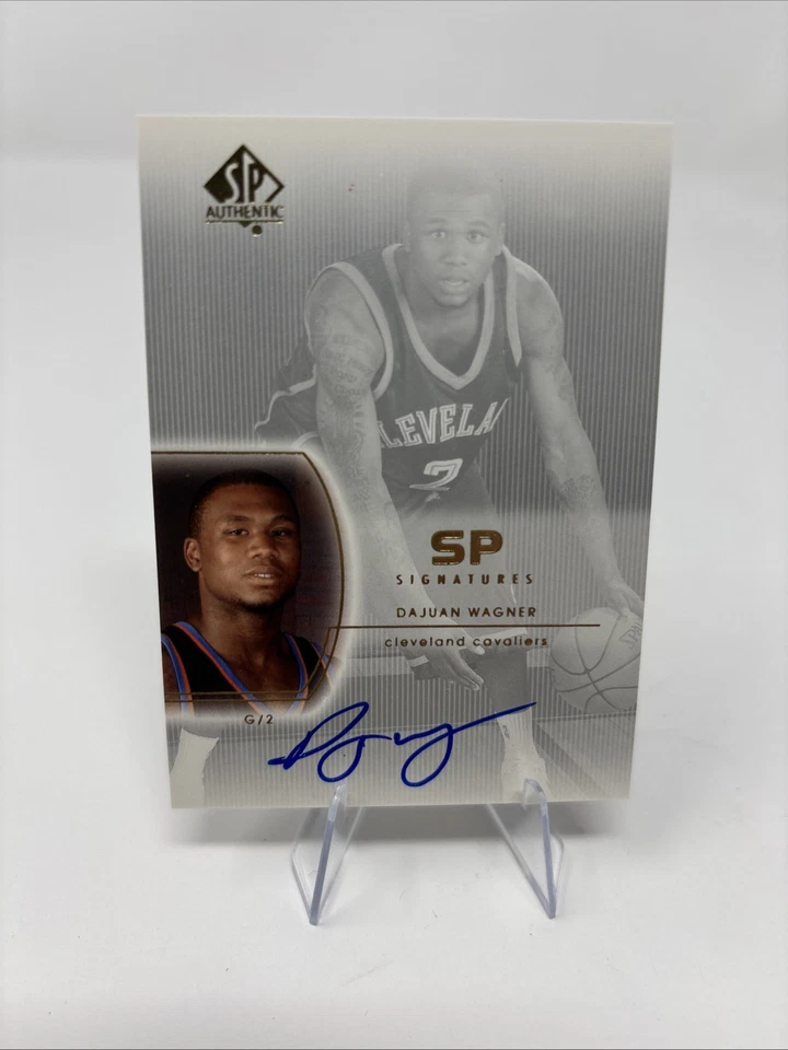 2002-03 SP Authentic - Sp Signatures Dajuan Wagner #DW Rookie On Card Auto Cavs - Image 1 of 2