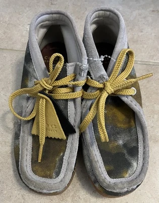 Clarks Botas Niños 13.5W Original Wallabee Tie Dye Textil Zapatos Chukka Nuevo Foto 1 de 4