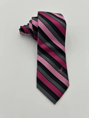 Susan G Komen Knots For Hope 粉色 Rep 男式 领带 癌症意识 — 第 1/3 张图片