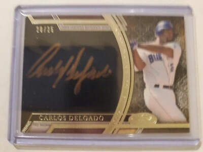 Carlos Delgado 2015 Topps Tier One Acclaimed Autographs Bronze Auto #/25  - Image 1 of 4