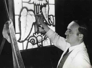 ILSE FISCHER Glasfenster für Waisenhaus BERLIN- Portrait Dr. ALBERT WEINSHEIMER - Picture 1 of 1