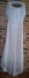 Neu mit Etikett Beloved weiß schulterfrei Spitze Brautkleid - Größe 14 - Bild 1 von 8