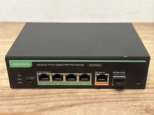LINOVISION Industrial 4 Ports Gigabit BT90W PoE Passthrough Switch and PoE Exten - Afbeelding 1 van 3